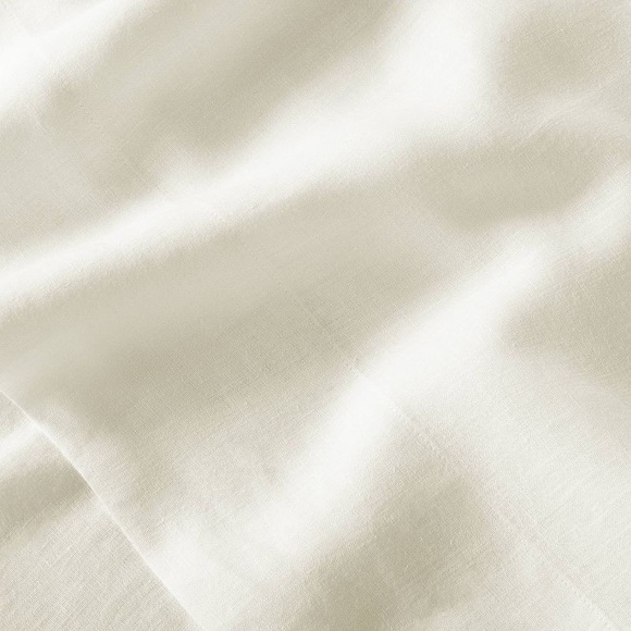 ❤️🔥FLASH SALE❤️🔥 CASALUNA 100% Washed Hemp Solid Sheet Set full Natural NWT - Picture 2 of 6